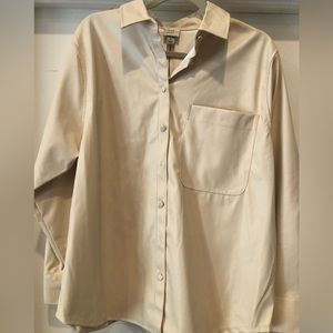 NWT Leather-feel Blouse